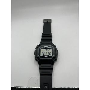 Men's Digital Black Resin Strap Watch 42.4mm